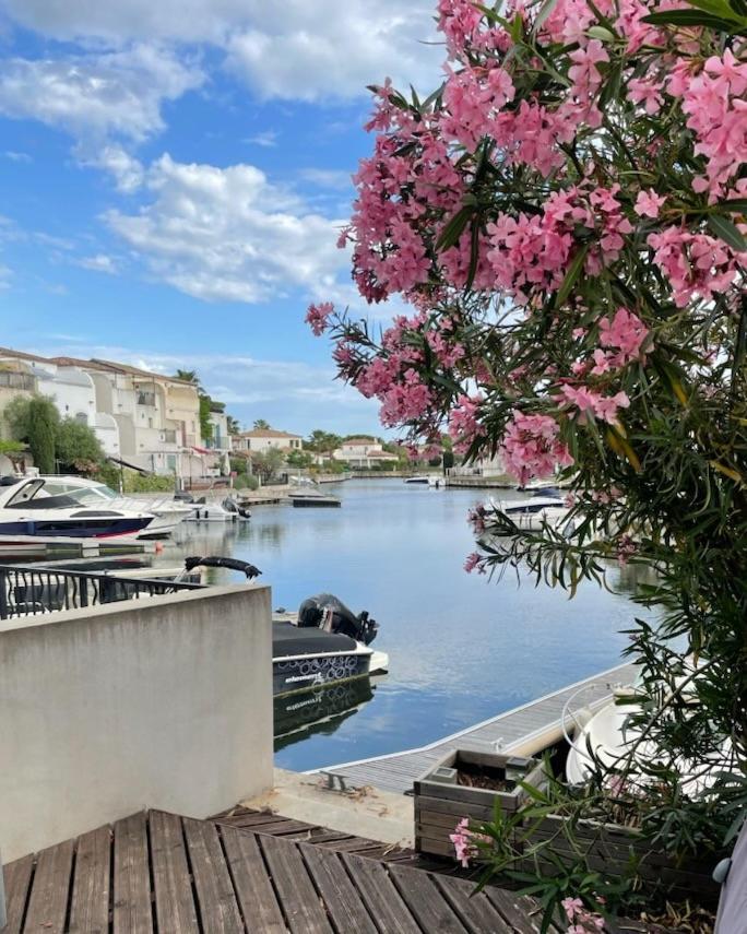 Villa Belle Marina Avec Ponton Et Piscine Collective à Aigues-Mortes Extérieur photo